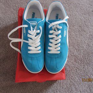 Puma Blue and White Sneakers